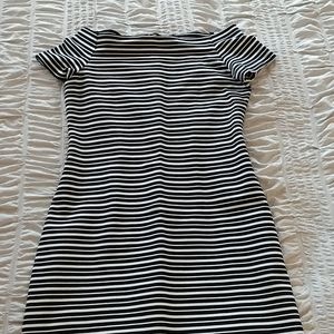 Ann Taylor black and white dress
